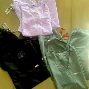 3 sets of FIGS scrubs size XL